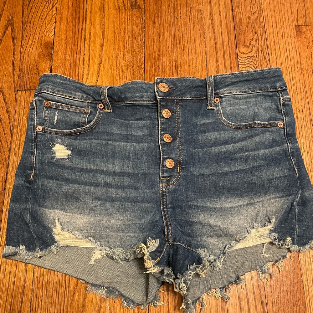 American Eagle super stretch high waisted denim shorts